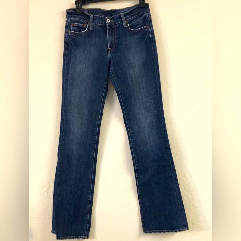 Lucky Brand Boot Cut Low Rise Jeans 26/2 Blue Y2K Vintage Western Festival